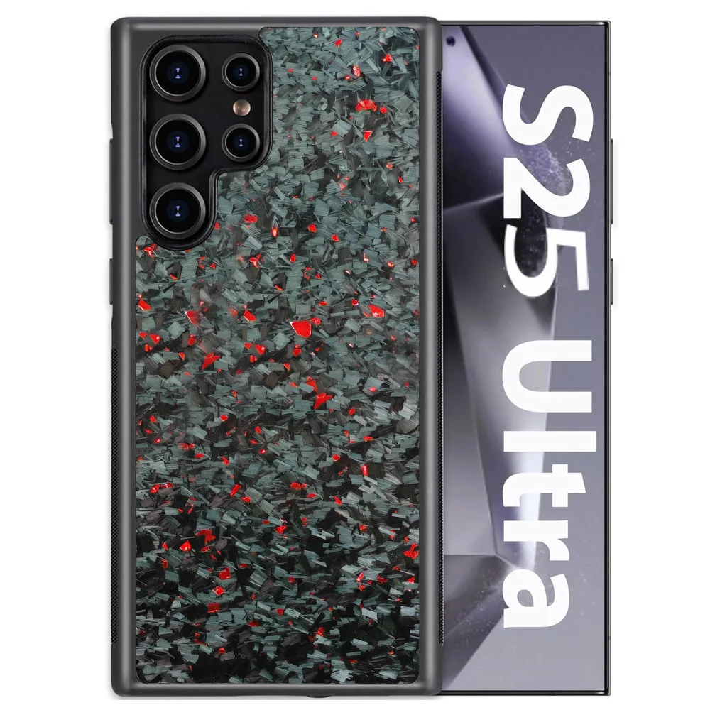 

2025 New Design Forged Carbon Fiber S25 Phone Case for Samsung Galaxy S25 Ultra Shockproof Case for Samsung S25 Plus Armor Case