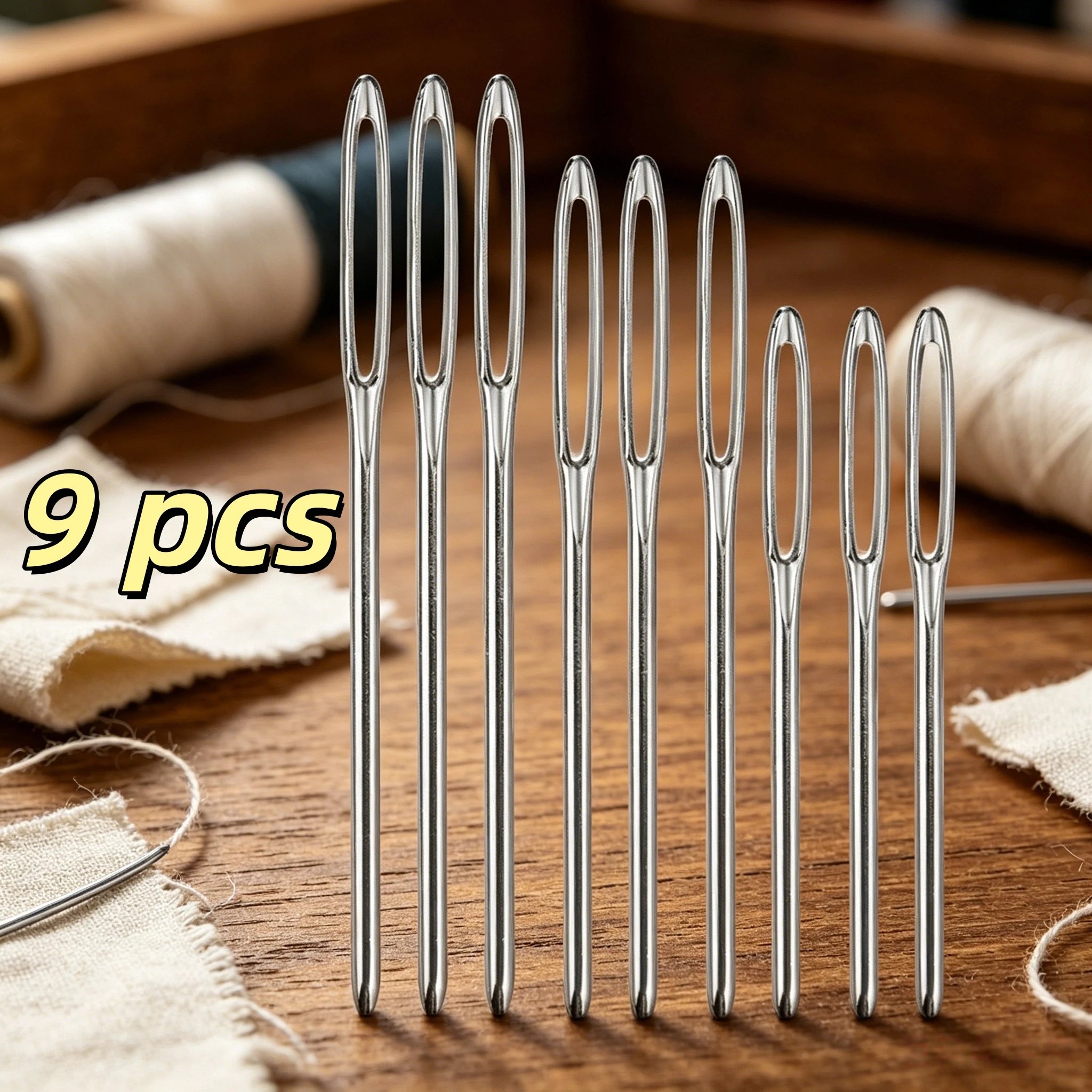 Portable leather tool set, leather hand sewing machine, leather repair large head sewing needle, sewing wax thread view 4