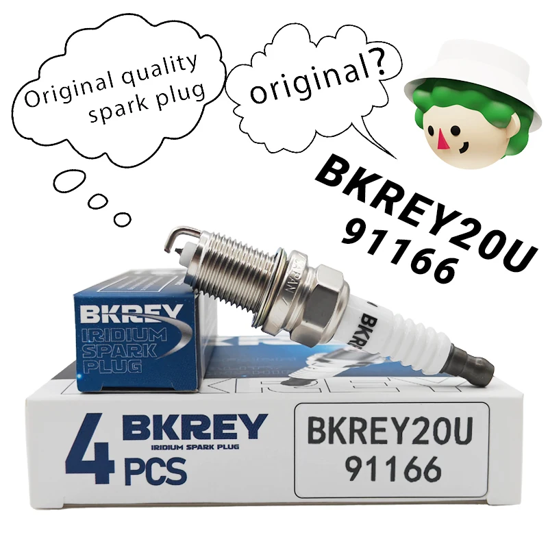 4/20pcs 90919-01166 K20R-U Spark Plug For Toyota Tundra Sequoia 4.7L 2000-2006 3122 For BKREY20U 91166 9091901166 90919-01243