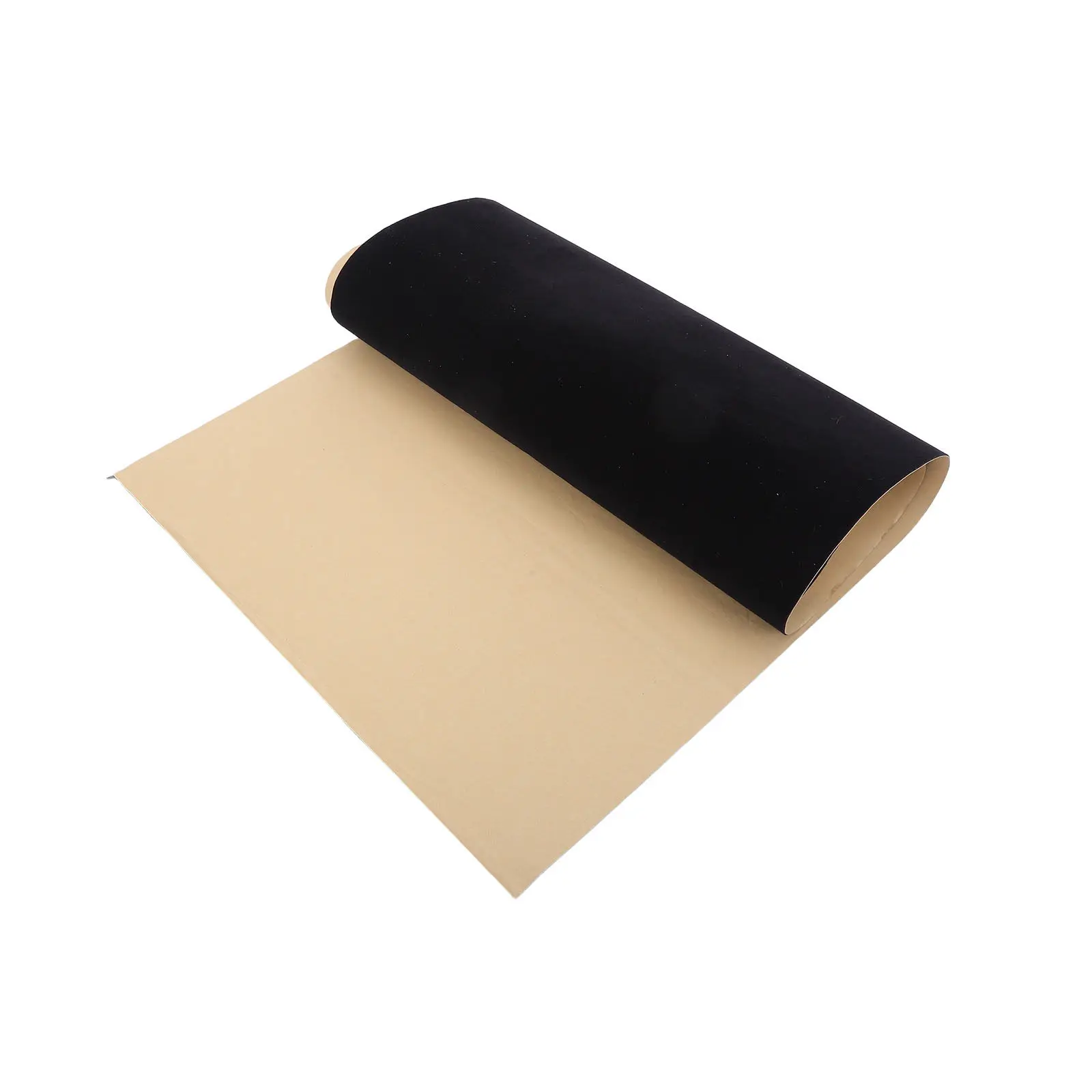 Adhesive Backed Black Felt Fabric Sheet 19.6x61.3 Thick Soft Flocked Cloth for Jewelry Box Drawer Lining Craft Sheets