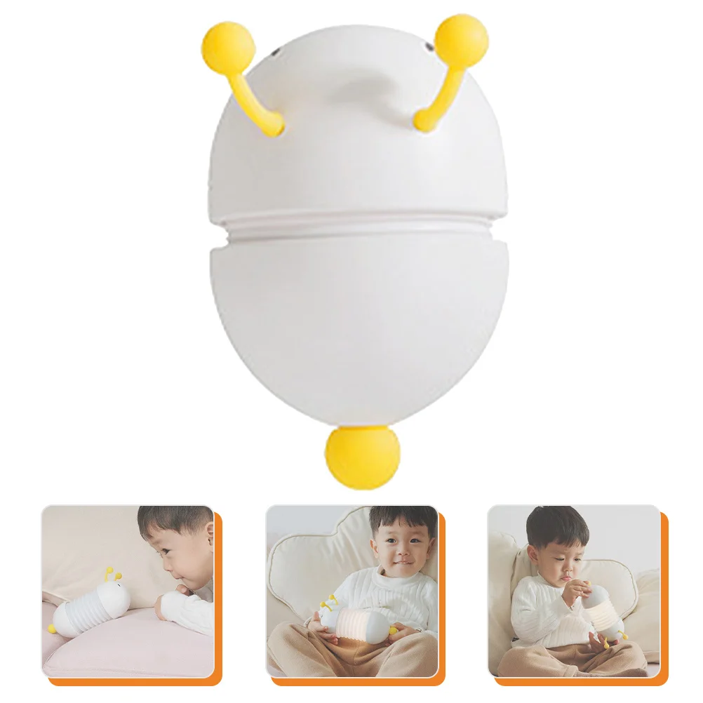 Caterpillar extensível flexível luz noturna carregamento usb dobrável pequena lâmpada quarto berçário decoração presente para
