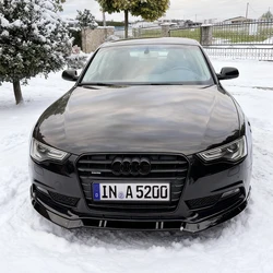 HTTYYX Front Bumper Splitter Lip Diffuser Body Kit Spoiler Guard Fit For Audi A5 B8.5 QUATTRO 2012-2016 (Not Fit S-LINE Models)