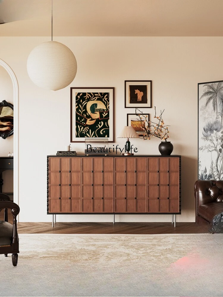 

Sideboard Vintage Solid Wood Living Room Wall-Mounted Minimalist TV Cabinet