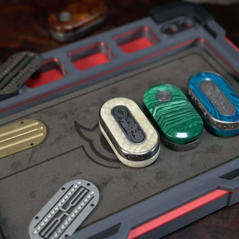 ถาดเก็บของ SSS EDC แบบเลื่อนได้ ของเล่นฟิดเจ็ตสปินเนอร์ DIY สำหรับผู้ใหญ่ อุปกรณ์เสริมสำหรับแผงควบคุม