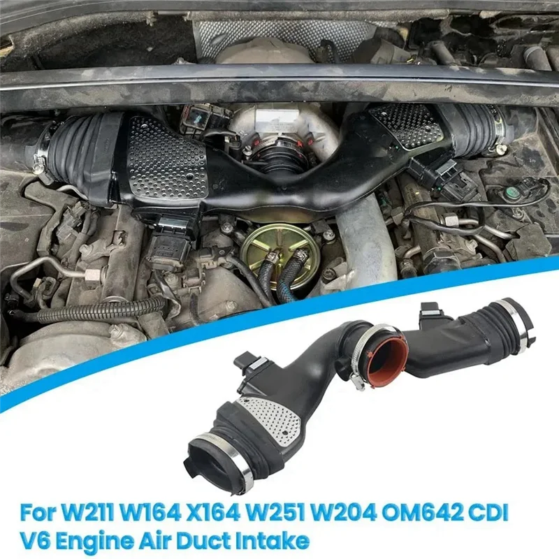 Precise A6420908237 Car Engine Air Duct With Air Mass Sensor For Mercedes Benz E320 W211 W164 W251 OM642 6420908237