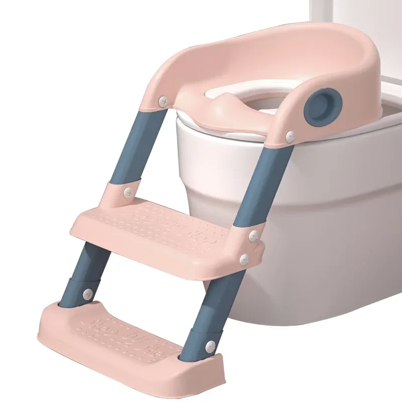 Baby Potty Training Seat Children Potty Baby Toilet Seat With Adjustable Ladder Infant Toilet Training Folding Seat