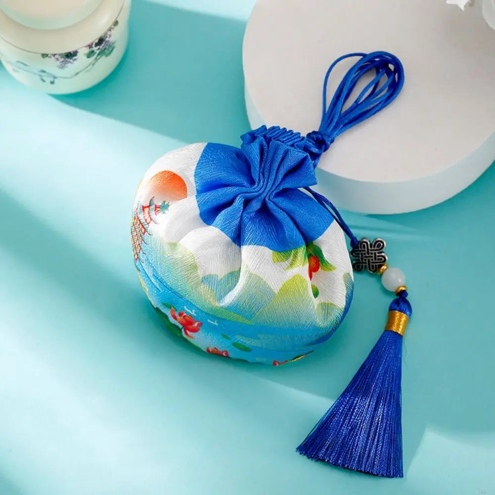 

with Tassel Dragon Boat Festival Sachet Chinese Style Printing Zongzi Sachet Flower Handmade Empty Sachet Car Home Decor