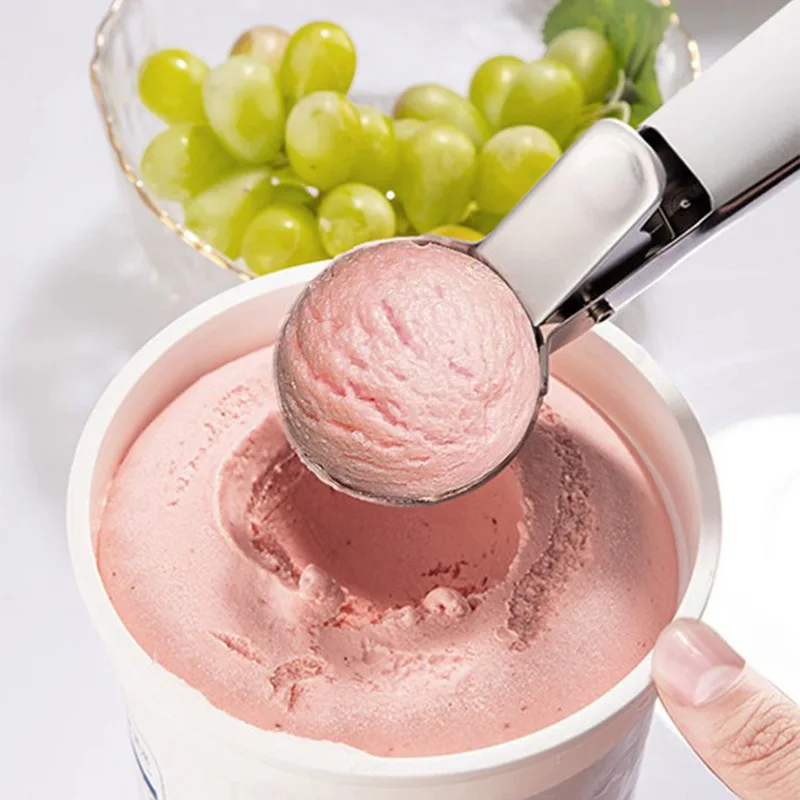 Multifunktionale Kugeln Eis Edelstahl Dual-Zweck Scoop Obst Wassermelone Löffel Ball Scoop Haushalt Ice Cream Werkzeuge