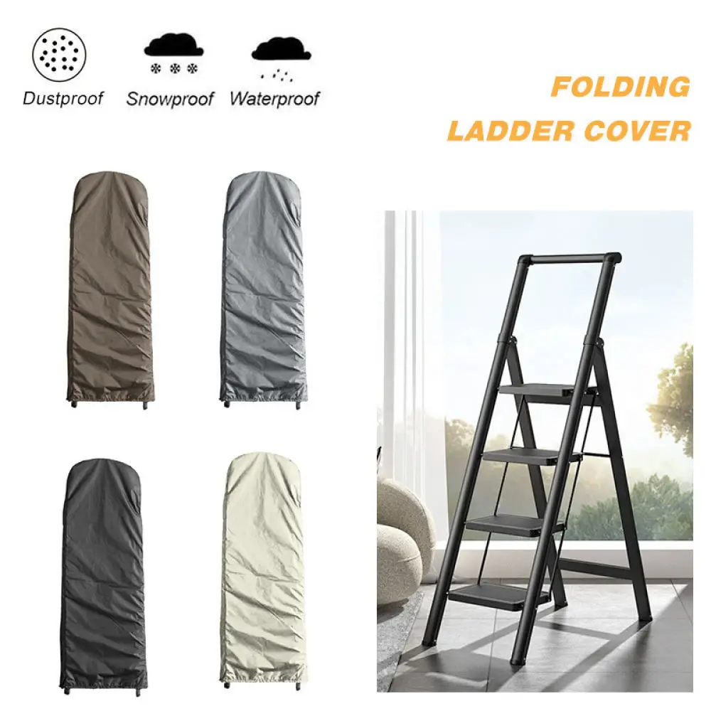 Durable Folding Ladder Cover Waterproof Sun Protection Shield For Household Step Ladders Outdoor Indoor Storage Bag