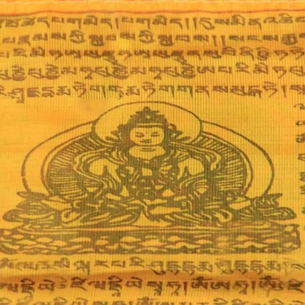 Banner Scriptures Color Print Artificial Silk Buddhist Supplies Religious Flags Prayer Flag Banners Flags Garden Flags