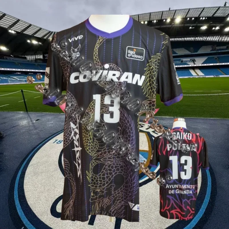 

3D Printed T-Shirts Adults KlDs Breathable New Arrivals 2025 Spain Granada Classic Basket Home Away Basketball Players Jerseys