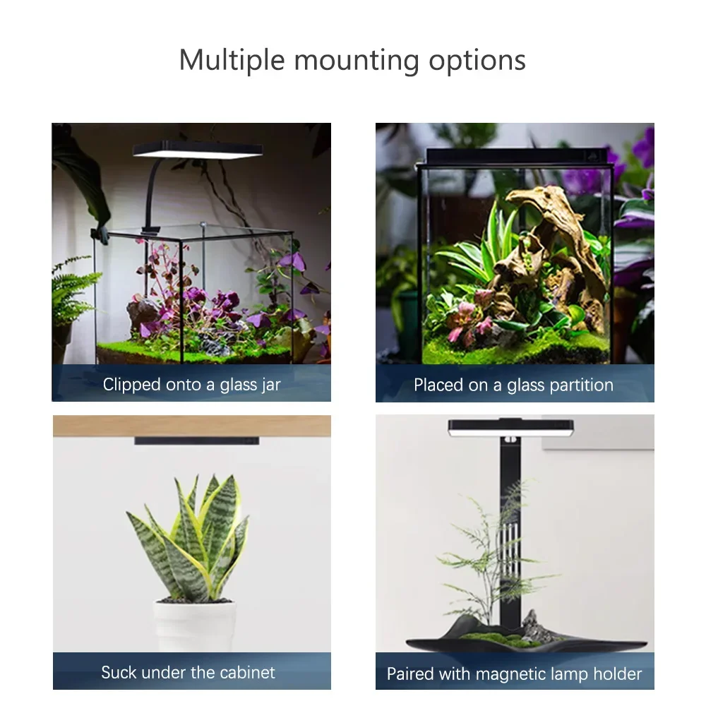 RGB+UV New Mode Spectrum Mini 9 Pro Bluetooth App Control Freshwater Aquascaping Plant Aquarium LED Light