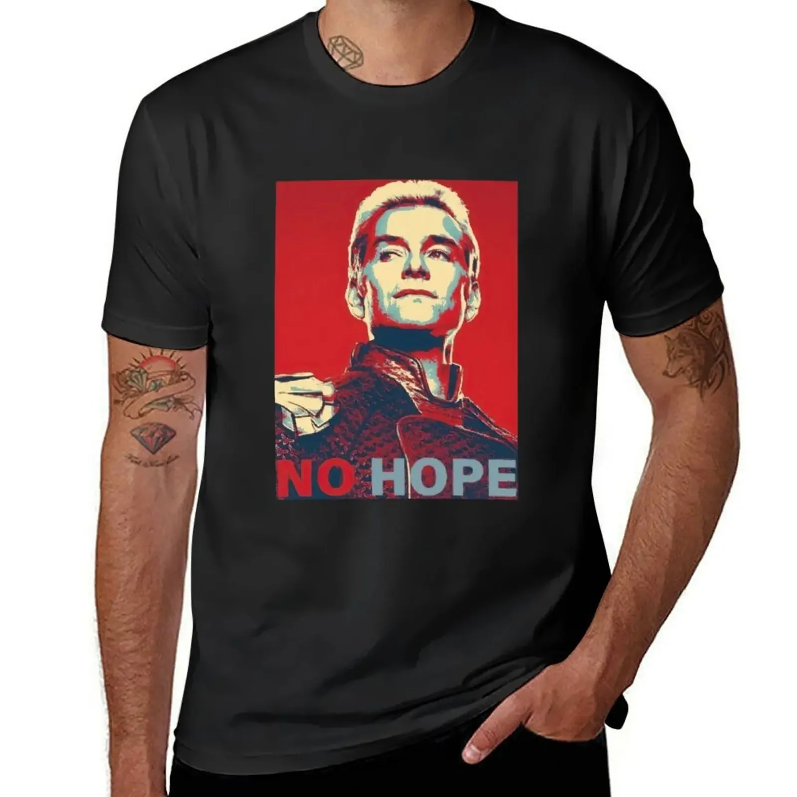 

Homelander No Hope T-Shirt vintage boys whites Short sleeve tee mens graphic t-shirts big and tall