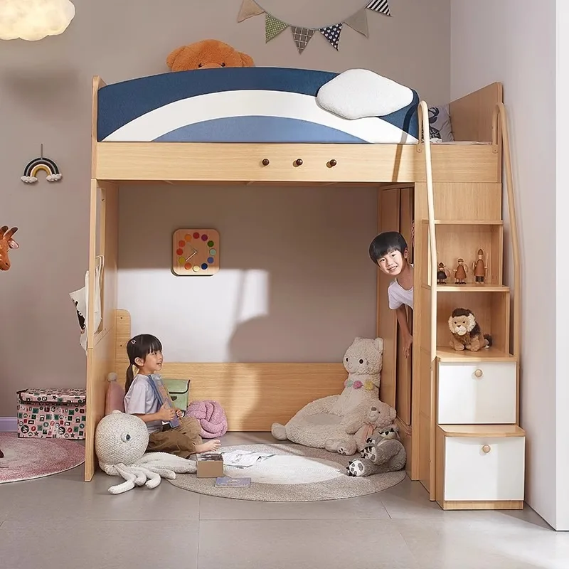 Do not interfere with each other's sister and brother beds, staggered upper and lower beds, combined double-layer small