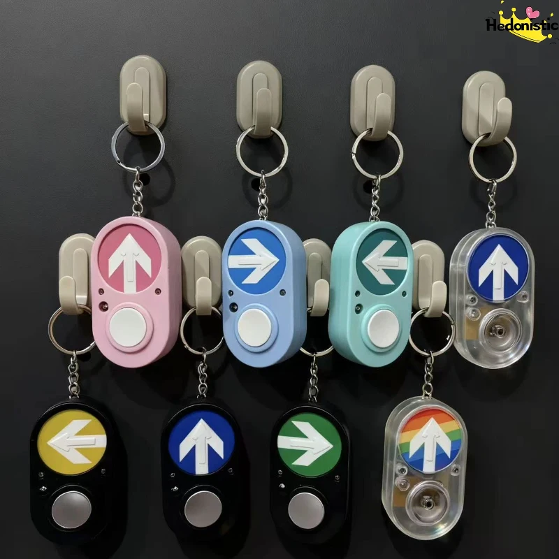 

Pedestrian signal lights traffic lights will sound illuminated buttons keychains backpacks wallets decorations ACG Pendant gift