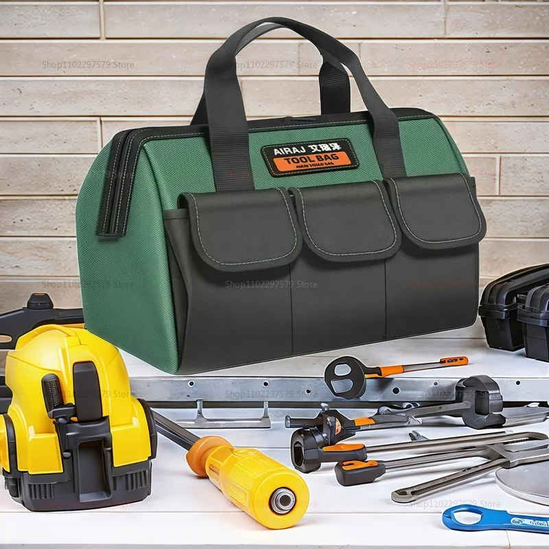 13/16 بوصة أكسفورد قماش حقيبة مقاومة للماء أداة متعددة الوظائف حقيبة مقاومة للاهتراء أداة إصلاح تخزين سعة كبيرة كهربائي
