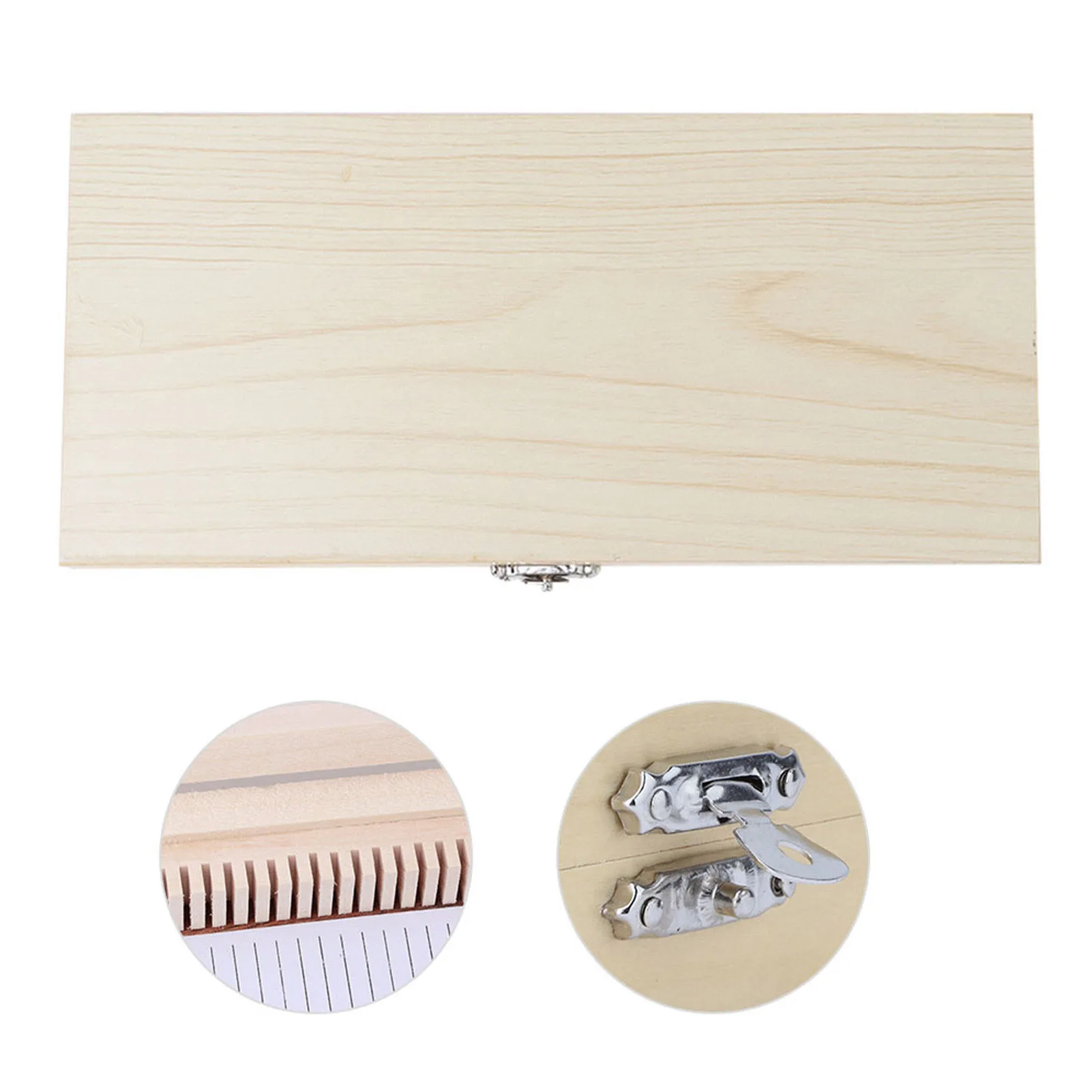 Kotak Penyimpanan Slide Mikroskop Kayu untuk Spesimen Slide Mikroskop Biologi yang Sudah Disiapkan