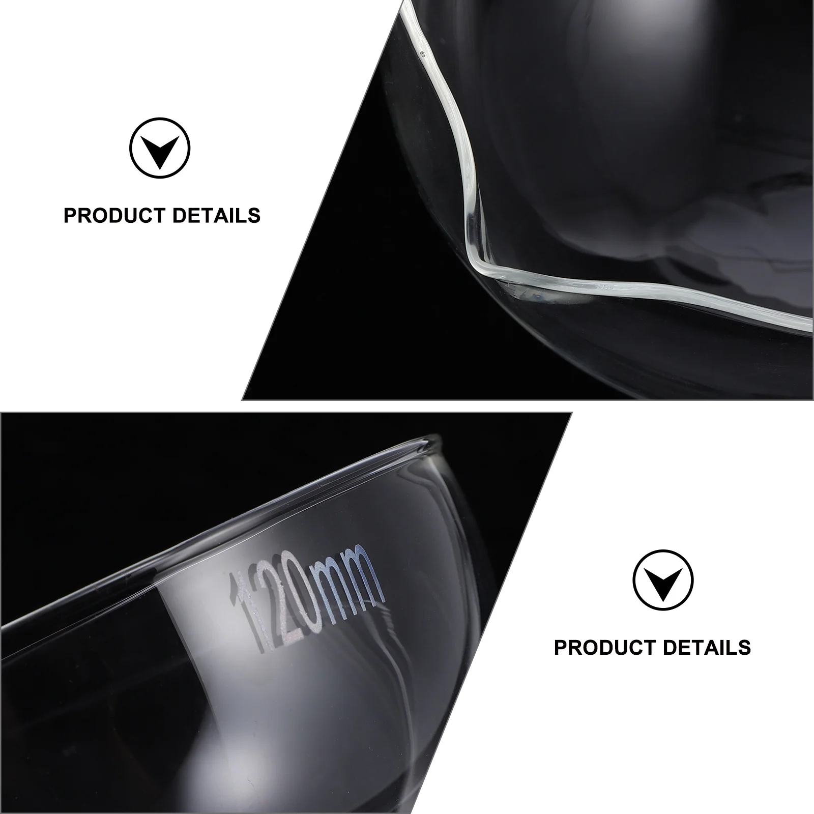 

1Pcs Glass Evaporating Dish Durable Heat Resistant Laboratory Evaporating Container Large Surface Area Useful for