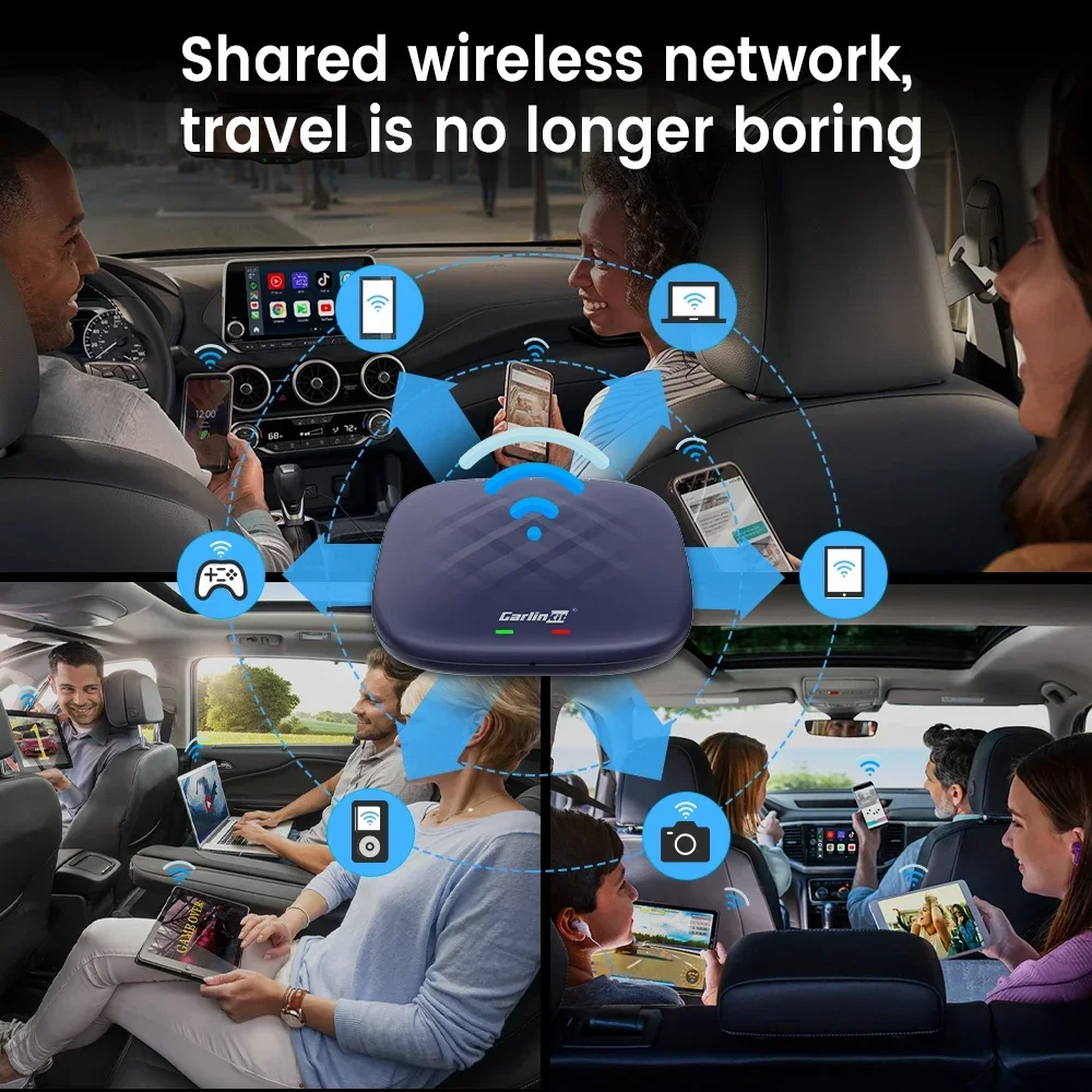 Popular Pr 8G+128GB Magic Carplay Box Wireless USB Dongle Radio Android 13 System Wireless Android Auto Carplay Ai Box SIM Card/