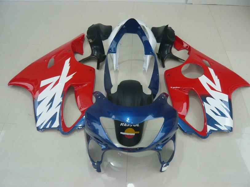 

Custom Motorcycle Fairing kit for HONDA CBR600 F4 99 00 CBR600F4 1999 2000 F4 CBR600 Fashion red blue ABS Fairings set-Nn