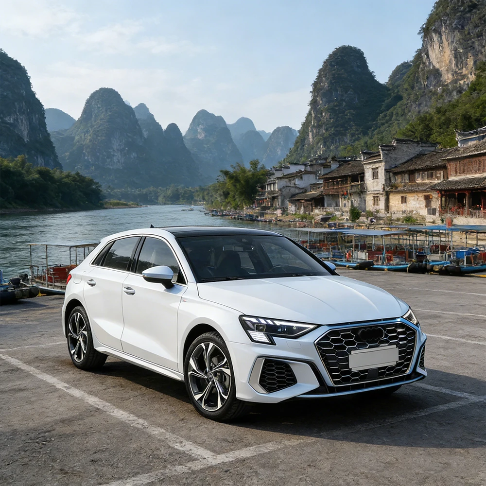 For 2021-2024 Audi A3 LED Auto Headlight Assembly Matrix Style High Config Projector Lens Streamer Turn Signal Car Accessories