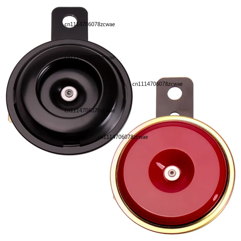 For Car Motorcycle 12V Disc Type Electric Horn Waterproof Copper Coil Mini Warning Trumpet Modified Accessory