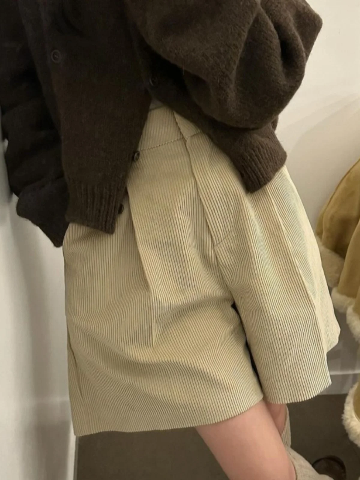 

Loose High Waist Corduroy Wide Leg Pants Women's Casual Trousers Autumn Winter Faionable Aosphere Sensation orts