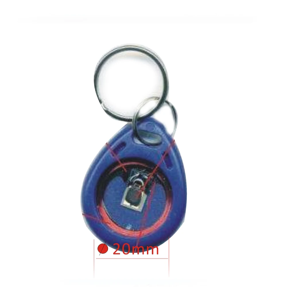 100pcs 125khz TK4100 EM4100 RFID Proximity Keychain Door Entry Access Control 125K Read Only ID Token Keyfob Tag Keys Keykobs