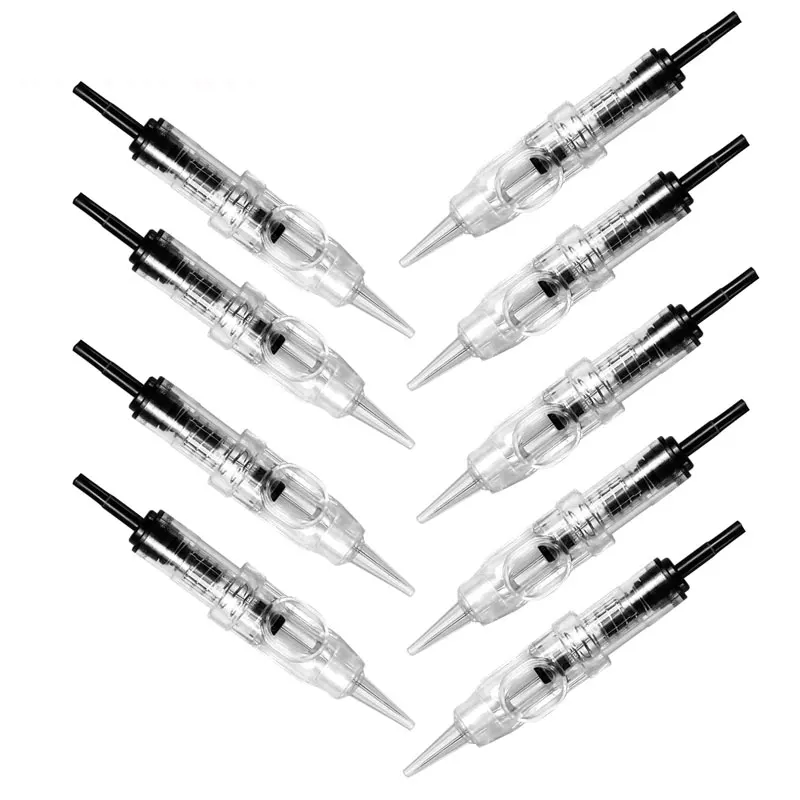 

100/50/20/10pcs Tattoo Needles Cartridges Disposable Cartridges Sterilized Needles For Permanent Makeup Tattoo Machine Needles