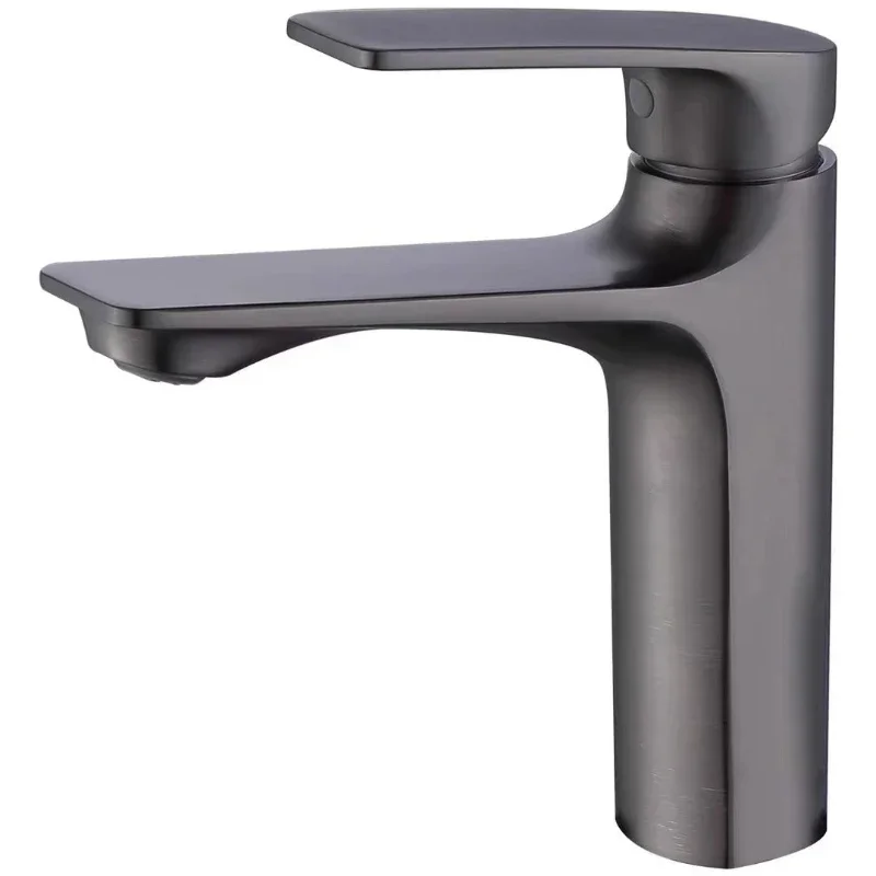 

Simple copper faucet, washbasin sprinkler shop bathroom hot and cold washbasin gun gray bathroom