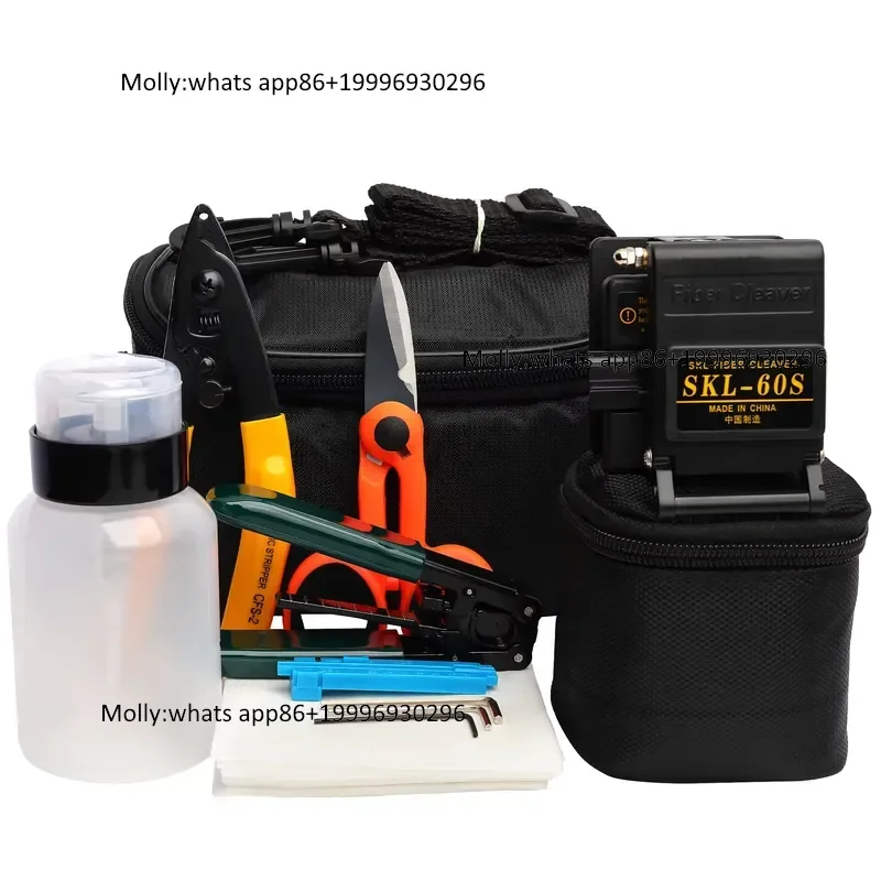 FTTH Optical Fiber Tool Kits With Cable Stripper Fiber Cleaver SKL-60S Tool Kit