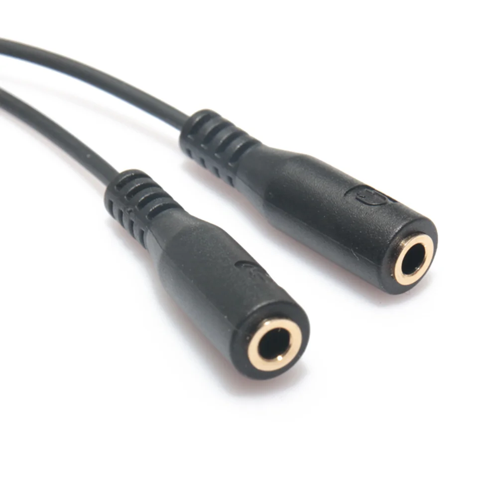 Cable de Audio multifunción para encendedor de cigarrillos, divisor de 3, 5 Y 35mm, color negro