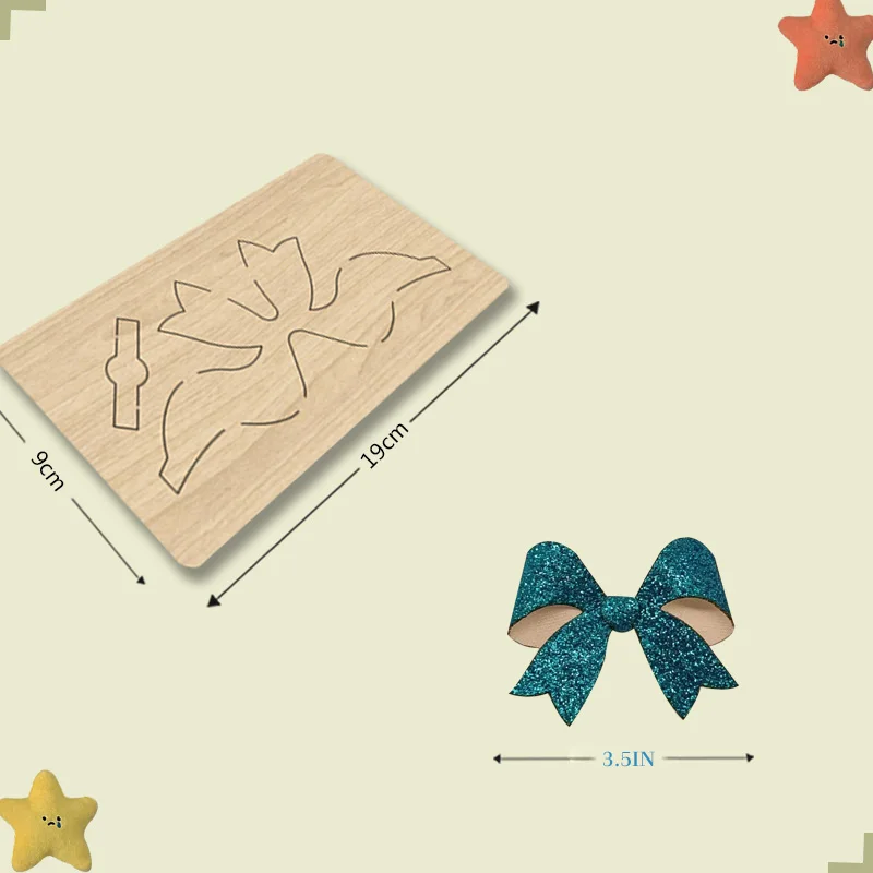 

1 piece multi size foldable and charming bow wooden cutting die suitable for most cutting machines