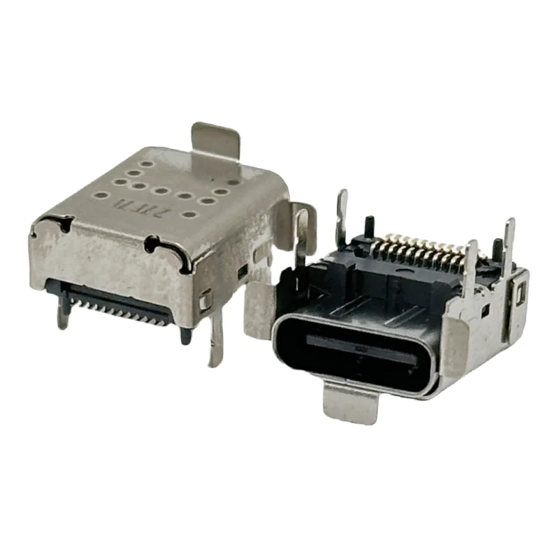

Foxconn UT12113-1340U-7H TYPEC Connector 24PIN SMD SMT Raise up Connector Right Angle Through Holes PCB Female Socket Receptacle