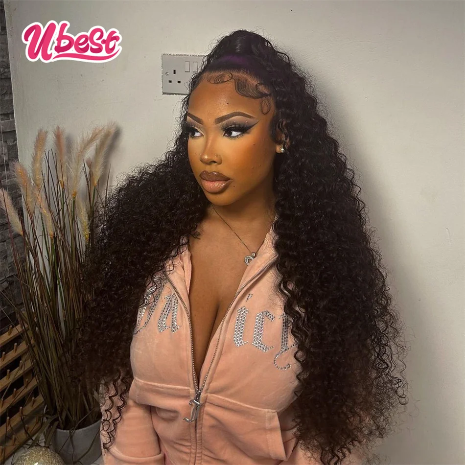 Honey Blonde With Black Root Curly13x6 Lace Front Human Hair Wig Transparent 13x4 Lace Front Wigs for Women PrePlucked Brazilian