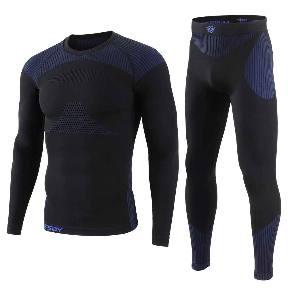 Men Sports Tactical Underwear Set Winter Warm Underwear Long Shirt Breathable Quick Drying Clothing Sweatwicking Sports Clothing