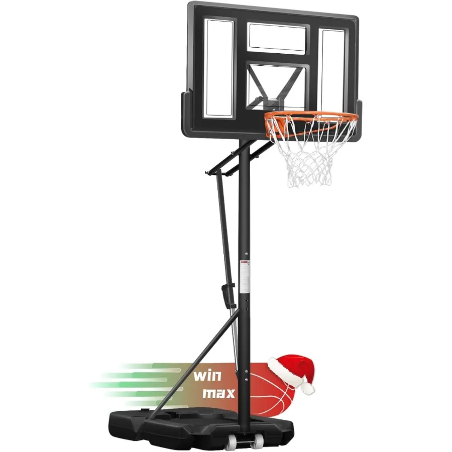 

Баскетбольное кольцо для улицы, регулируемая высота 3-10 футов, доска 29-44 дюйма, баскетбольное кольцо для бассейна и дома для детей и взрослых