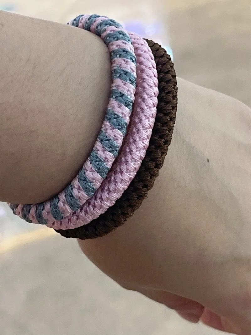 2022 moda proste grube włosy opaski gumowe dla kobiet elastyczna opaska do włosów Gum Girl kucyk Hairbands Scrunchies kknekki Accessorie