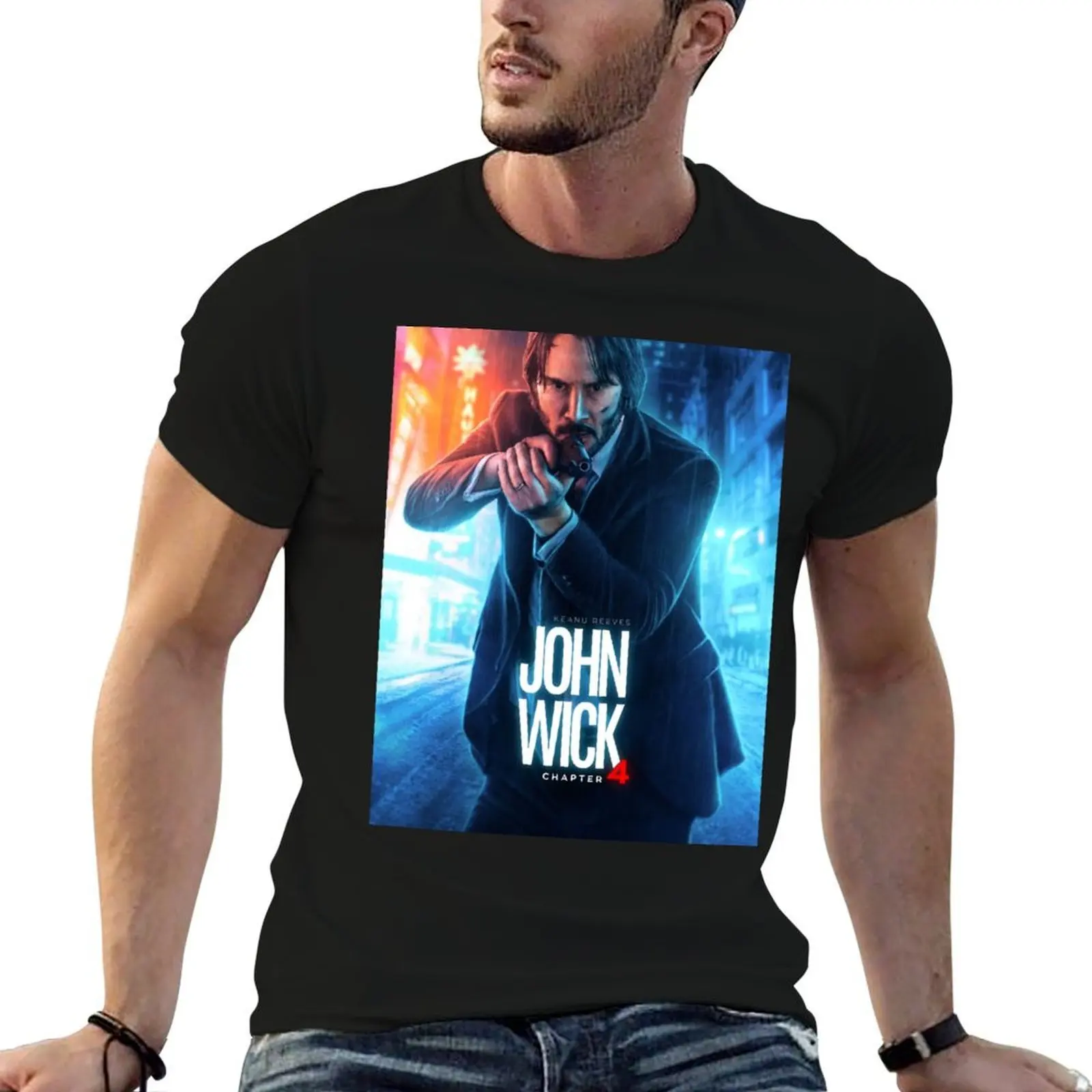 

john wick chapter 4 T-Shirt man t shirts high quality luxury brand g man t shirts for men t shirts for man cotton T-shirt