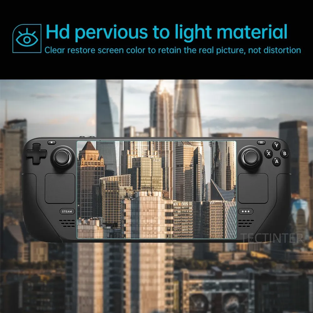 1/2/3 Packs Screen Protector for Valve Steam Deck Console 9H Tempered Glass Anti-Scratch Guard Film for Steam Deck Accessories