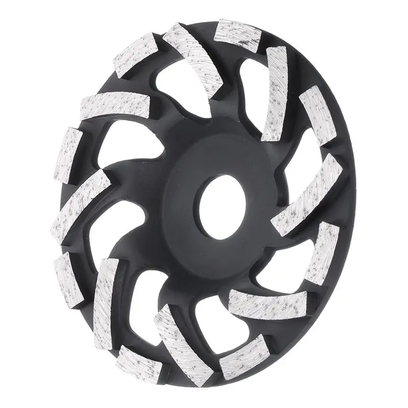 ABDJ-para eliminación de recubrimiento epoxi, muela de hormigón de 5 pulgadas con segmentos de diamante de eje de 7/8 pulgadas