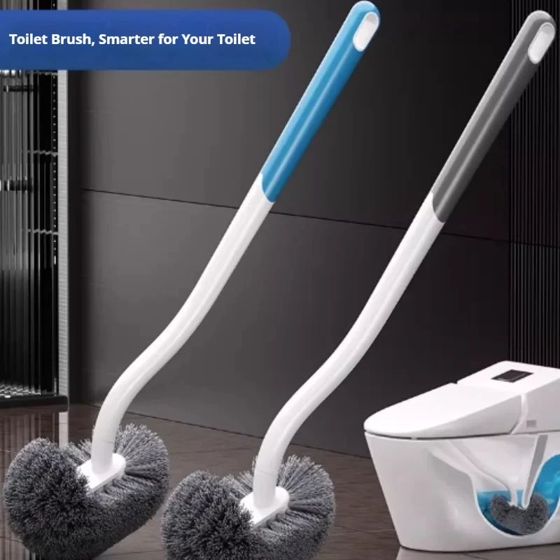 Household blind spot toilet brush cleaning brush long handle wall mounted brush toilet bathroom sink cleaning tool