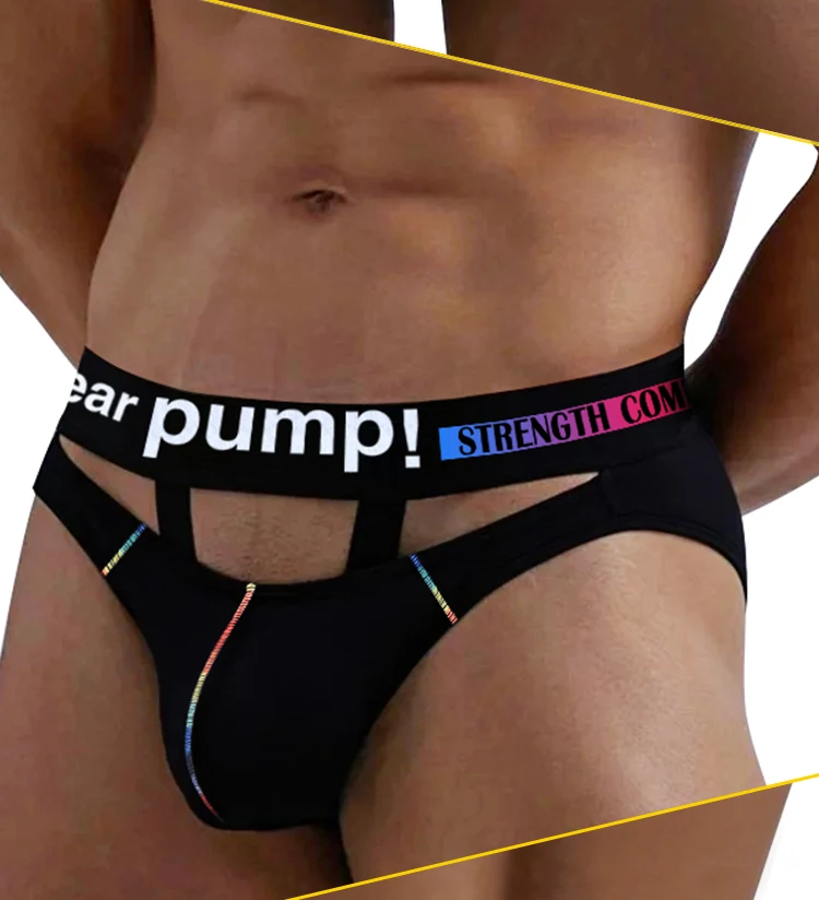 1 PCS Calzoncillos con Tirantes y Bolsa Convexa Transpirable de Modal para Hombre, Cintura Elástica con Estampado de Letras en Contraste, Ropa Interior Diaria de Verano