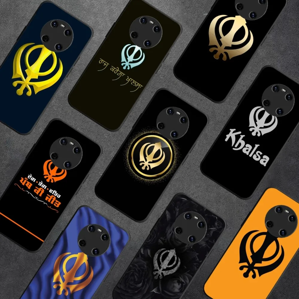 S-Sikh K-Khanda S-Sikhism Phone Case For Huawei Y9 6 7 5 Prime Enjoy 7s 7 8 Plus 7a 9e 9plus 8E Lite Psmart Shell