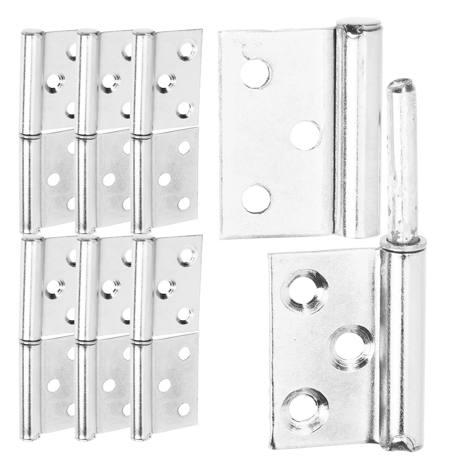 12 Pcs Lift off Hinge Hinges Heavy Duty Screen Door Detachable Slip Joint Flag Shutter Stainless Steel Weld on Bifold