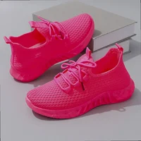 Women's Breathable Mesh Flat Shoes Casual Sports Sneakers Summer Walking Shoes Clearance Free Shipping - Image 5