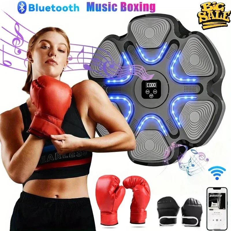 آلة الملاكمة الموسيقية الذكية الكبار / الأطفال الرياضة اللياقة البدنية الملاكمة المدرب المنزل ممارسة الاستجابة التدريب الملاكمة جدار الهدف