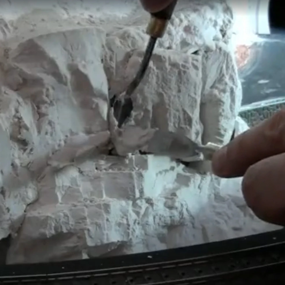 Maßstabsgetreuer Modellbausatz, Hilfsmaterialien für den Bau, zur Gestaltung von Geländetopographie, massiver Sandtisch, Modelle für Zugdioramen – Detail 4