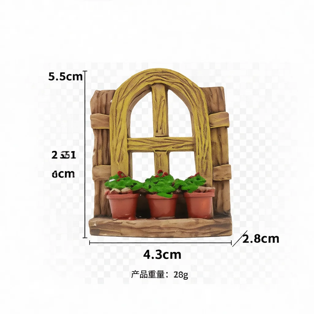 Resin Miniature Window Decor A - Background Resin Art 评论和价格