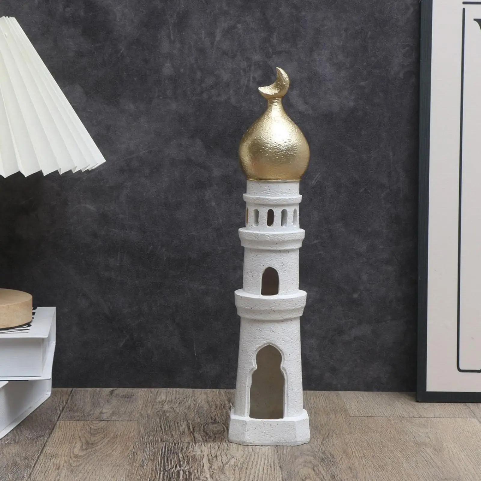 Handgefertigte Harz-Schlossfigur Turmskulptur Schloss-Skulptur für Regal für Wohnzimmer Schlafzimmer Arbeitszimmer Kinderzimmer Nachttisch-Dekoration